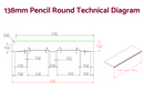 Pencil Round - Pine Skirting Boards 2700mm (S3S Primed & Finger Jointed)
