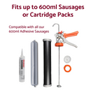 Adhesive, Silicone & Caulking Gun for 600ml Sausage