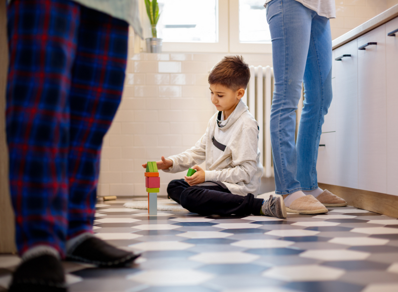 kid on floor