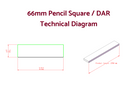 Square DAR - Pine Skirting Boards 2700mm (S3S Primed & Finger Jointed)