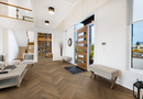 Brown Ash - 9mm Premium Hybrid Herringbone Flooring