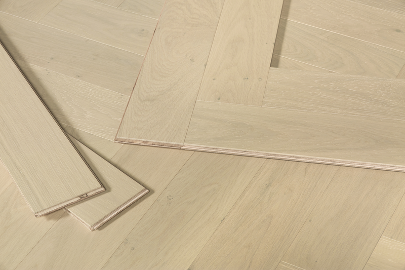 Margarine - 15/4mm Herringbone Engineered Oak Timber Flooring