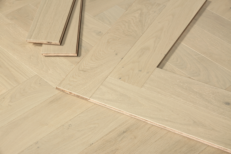 Margarine - 15/4mm Herringbone Engineered Oak Timber Flooring