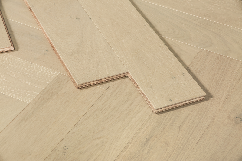 Margarine - 15/4mm Herringbone Engineered Oak Timber Flooring