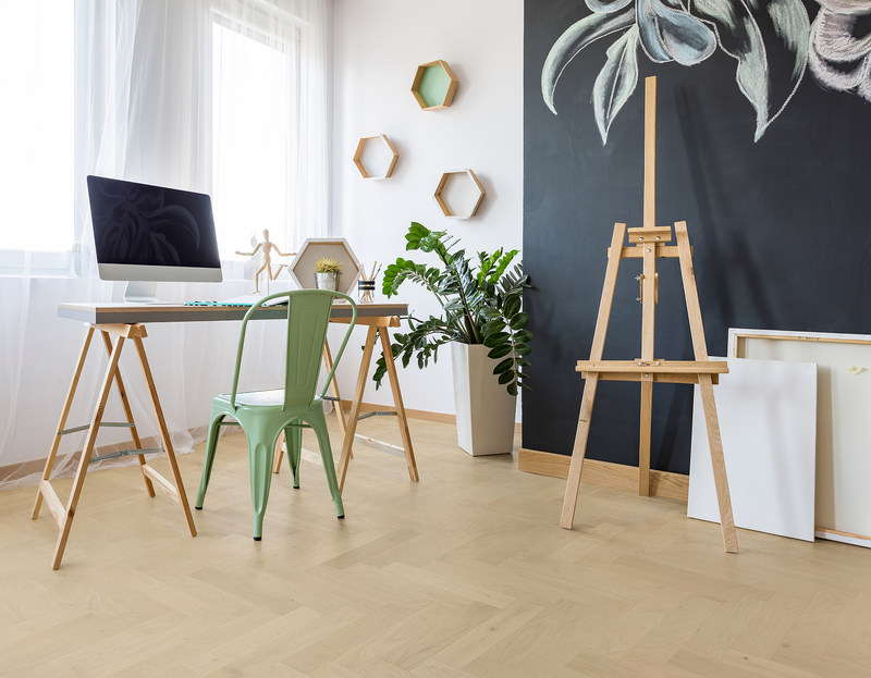 Margarine - 15/4mm Herringbone Engineered Oak Timber Flooring