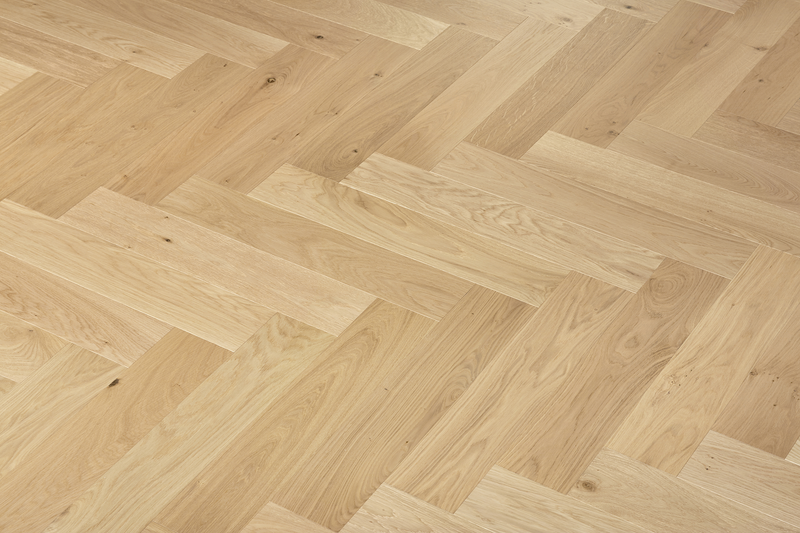 Natural Oak - 15/4mm Herringbone Engineered Oak Timber Flooring