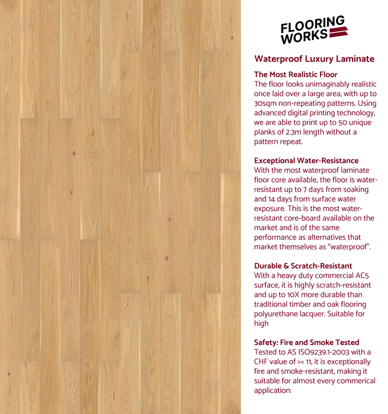 Light Natural -12.3mm Laminate Flooring