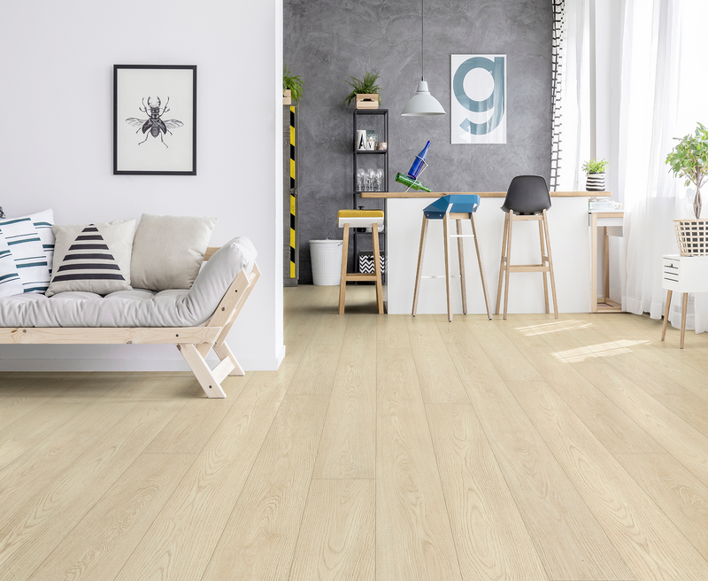 White Ash - 12mm Premium Laminate Flooring
