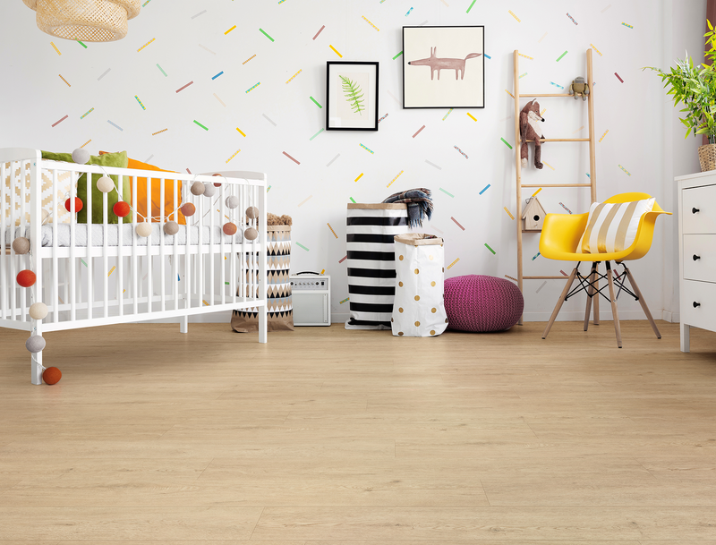 Soft Warm Ash - 6.5mm Acoustic Hybrid Flooring