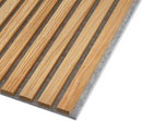 Natural Oak (Grey felt) - Premium Acoustic Slat Wall Panels