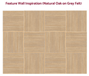 Natural Oak (Grey felt) - Premium Acoustic Slat Wall Panels