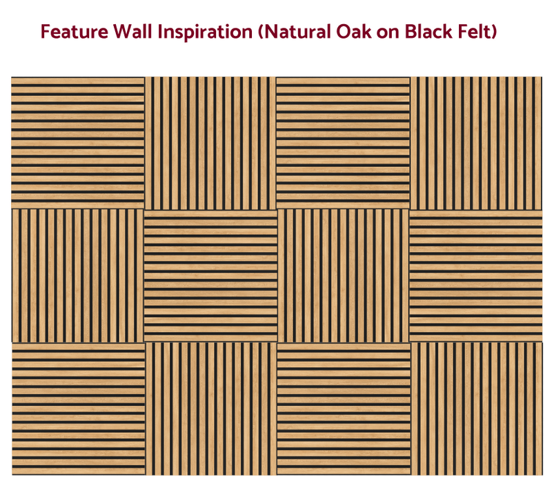 Natural Oak - Premium Acoustic Slat Wall Panels