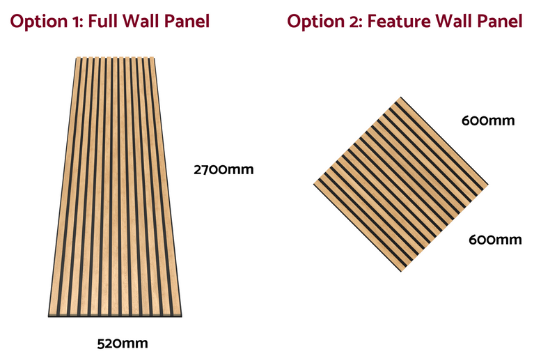 Natural Oak - Premium Acoustic Slat Wall Panels