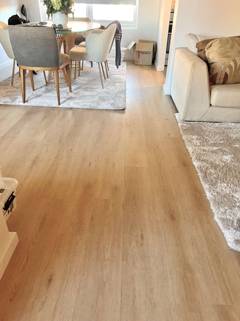 Soft Warm Ash - 6.5mm Acoustic Hybrid Flooring