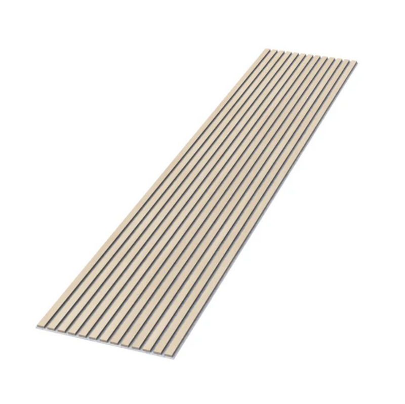 Pale Oak (Grey Felt) - Premium Acoustic Slat Wall Panels