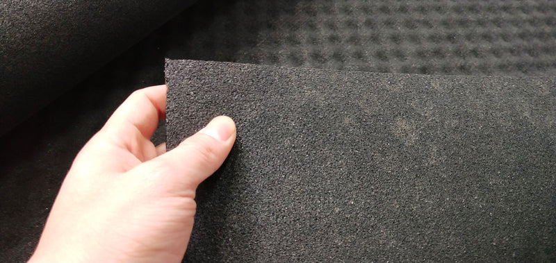 5mm Rubber Wavy / Dimple Underlay - 1.2sqm Sheet